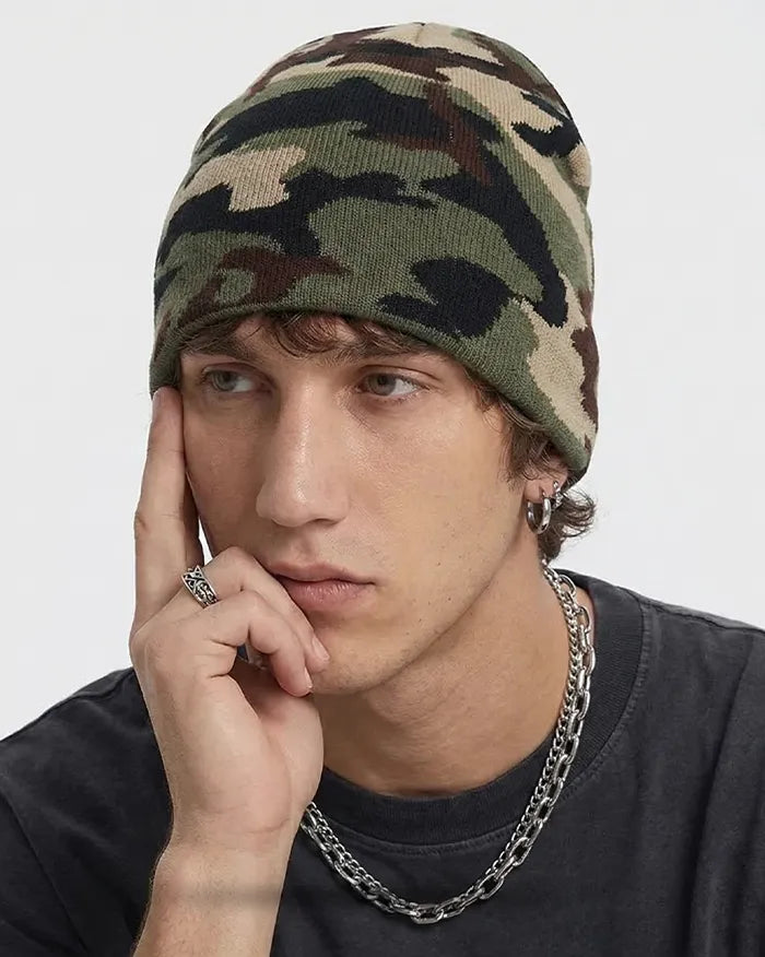 Camo Beanie ’Aero’ - army green