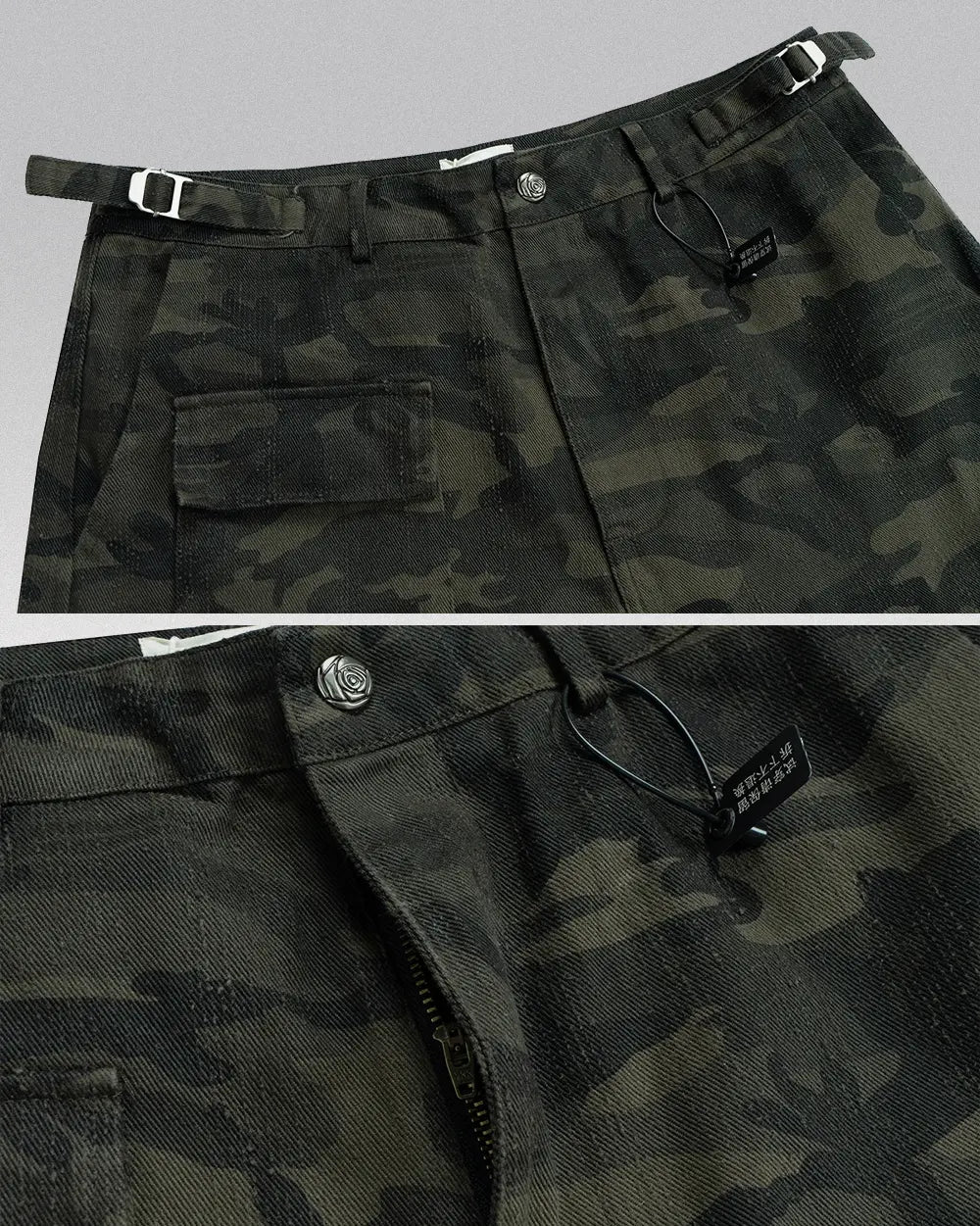 Baggy Camo Jorts ’Argon’