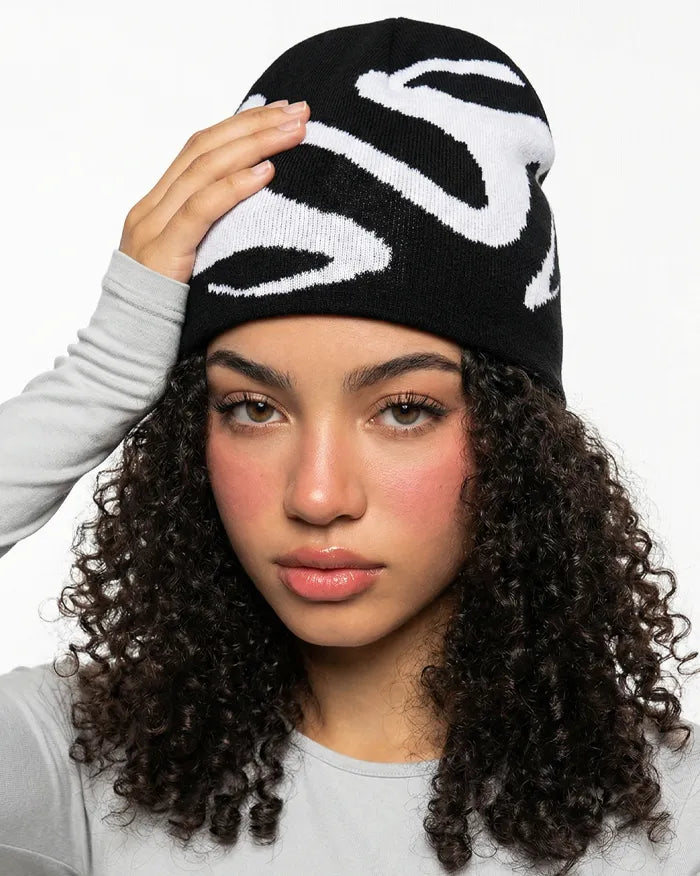 Beanie Y2K ’Osiris’ - Black / one size