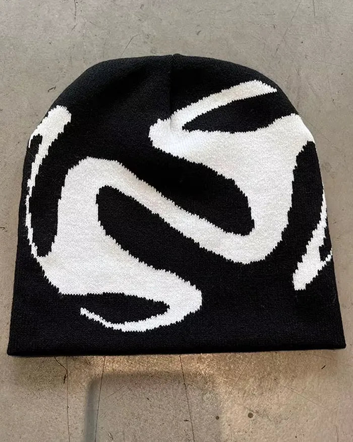 Beanie Y2K ’Osiris’ - Black / one size