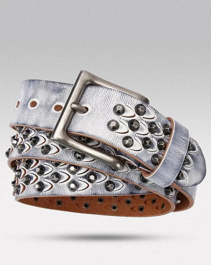 Studded Leather Belt Y2K 00S Archive 重厚 Studded Leather Belt Y2K 00S Archive 重厚 Studded Leather Belt Y2K