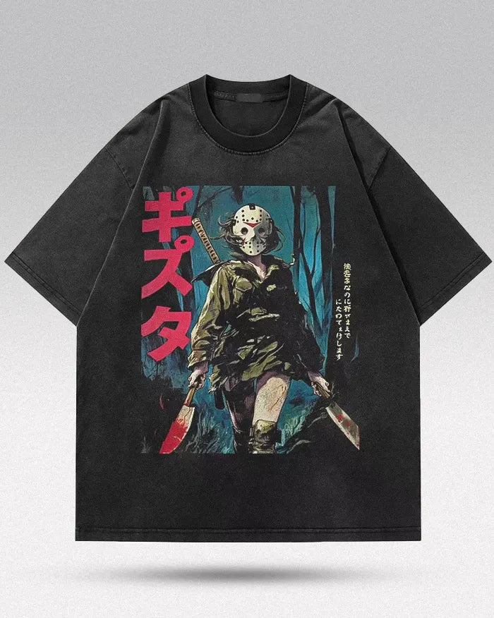 Oversized black t-shirt ’Kinetic’ - XS