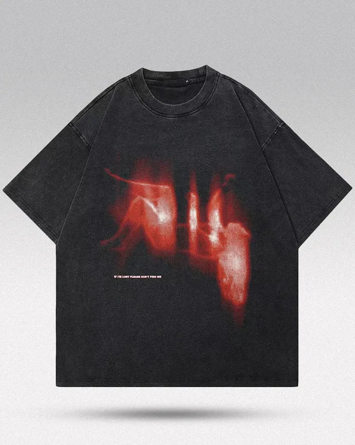Oversized graphic tee ’Mystic’ - S