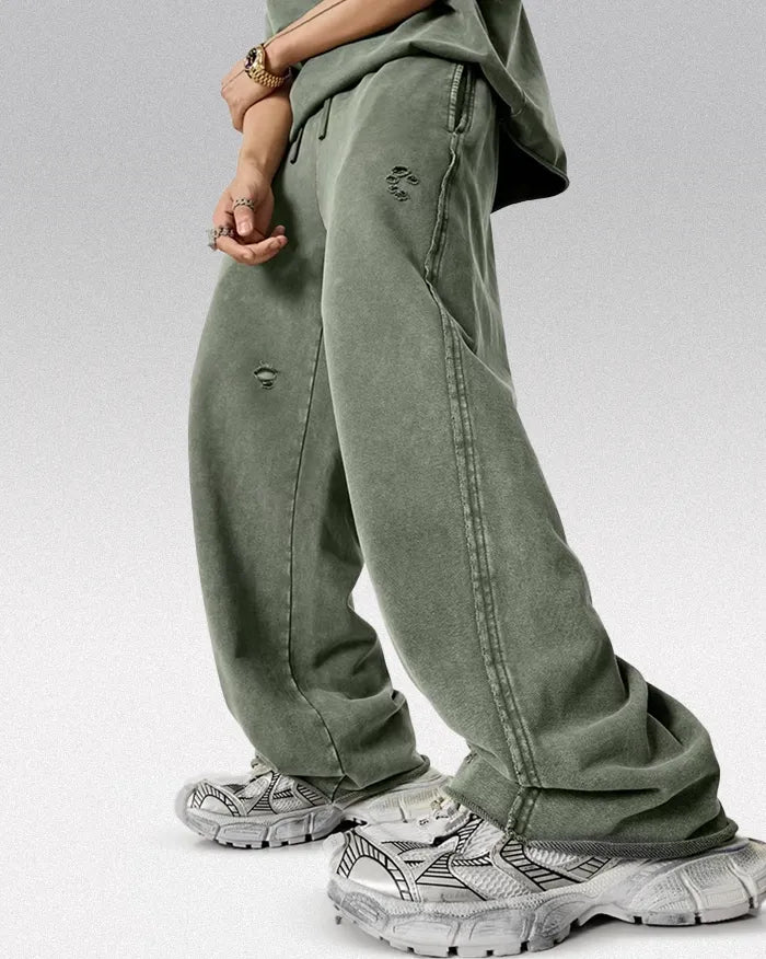 Oversized sweatpants ’Gamma’ - army green / S