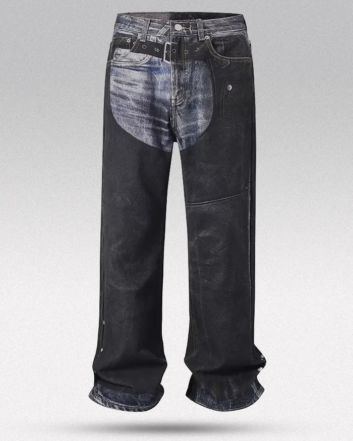 Printed Jeans ’Lyric’ - Black / 30