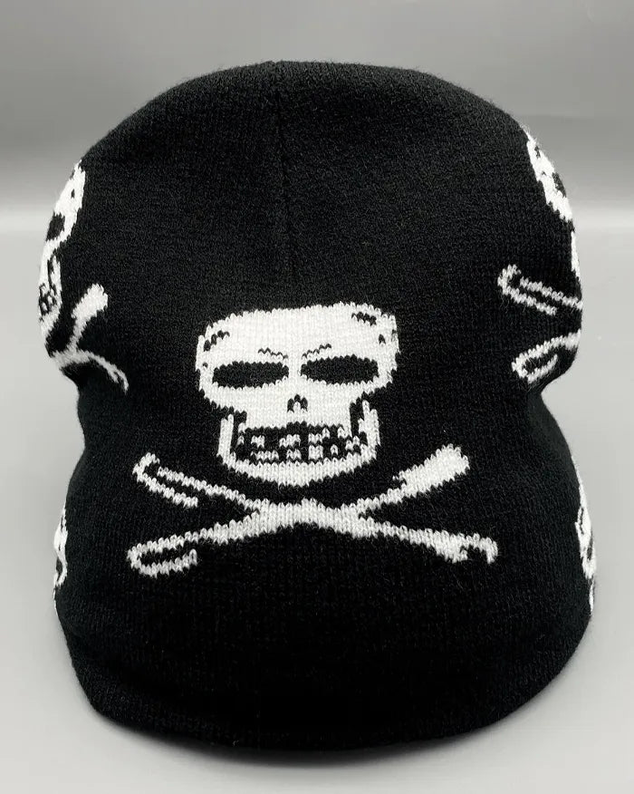 Skull Beanie ’Pirate’ - black