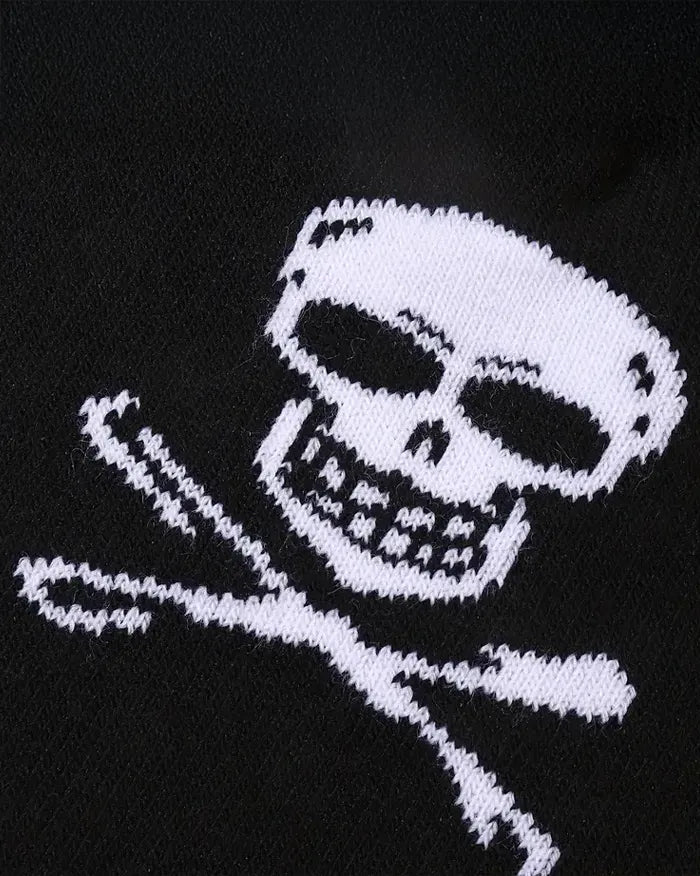 Skull Beanie ’Pirate’ - black