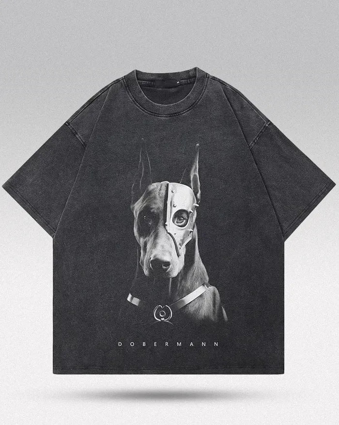 Streetwear graphic tee ’Dobermann’ - S