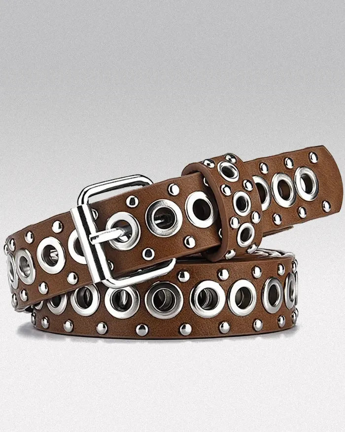 Women Y2k belt ’Eonflux’ - Brown
