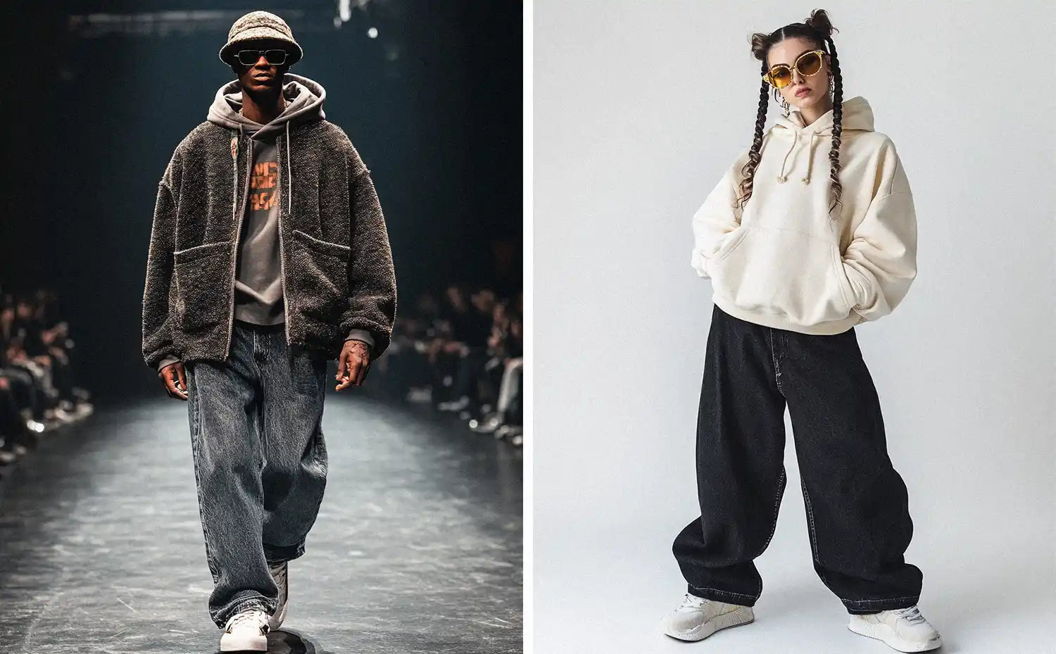 y2k clothes during a runway
