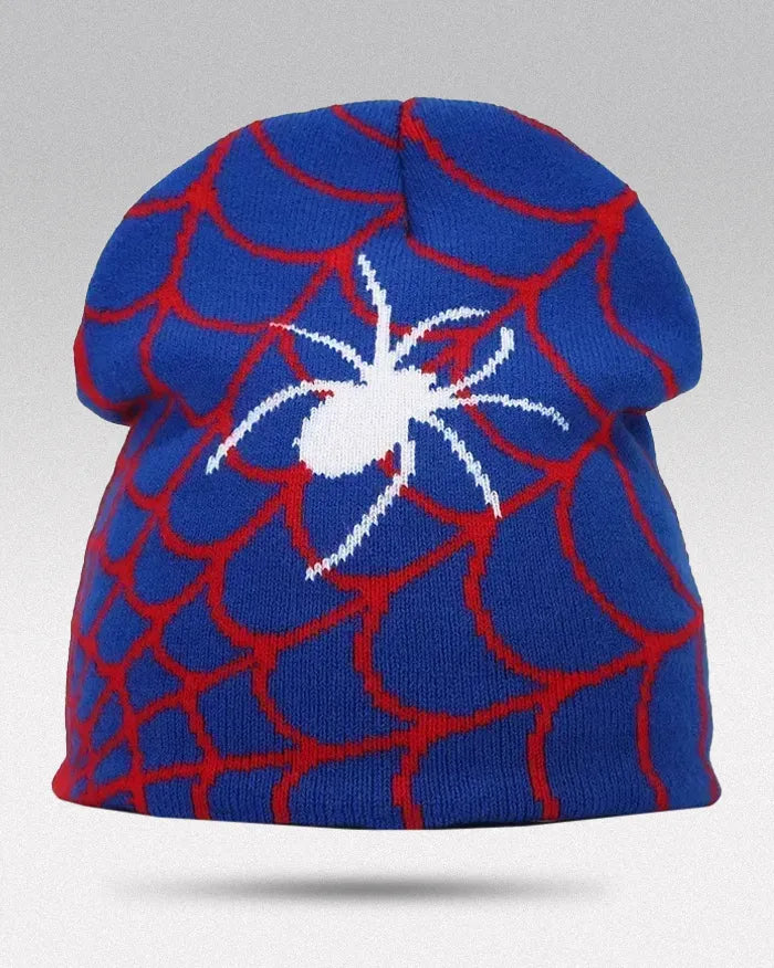 Y2K Spider Beanie ’Zeta’ - Blue