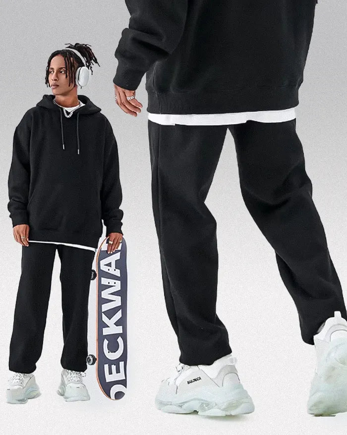 Y2k Sweatpants ’Zenith’ - black / S